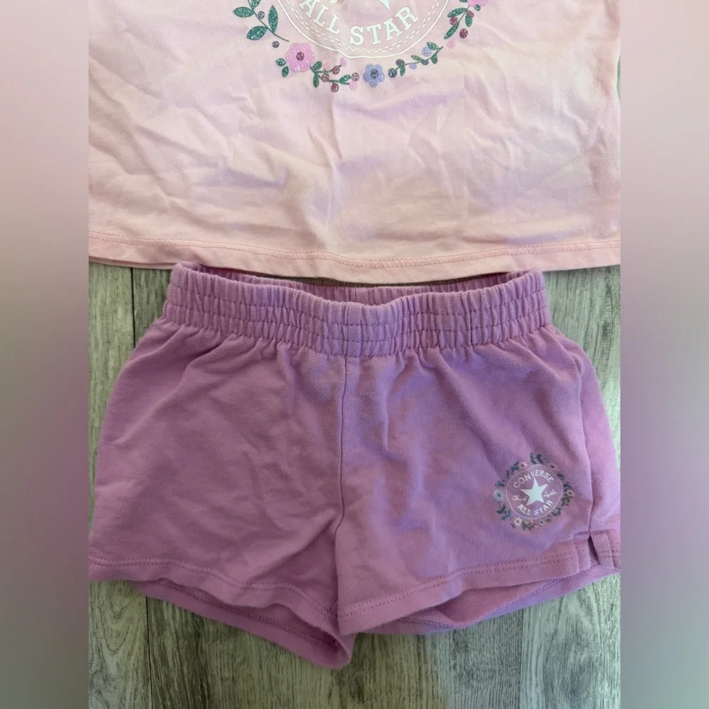Converse Pink and purple Toddler Outfit